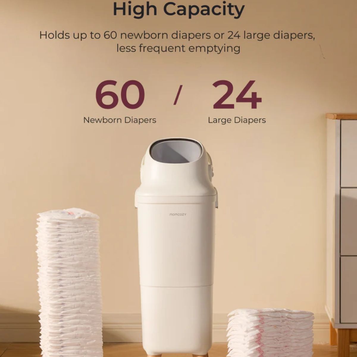 Momcozy Triple-Seal Diaper Pail