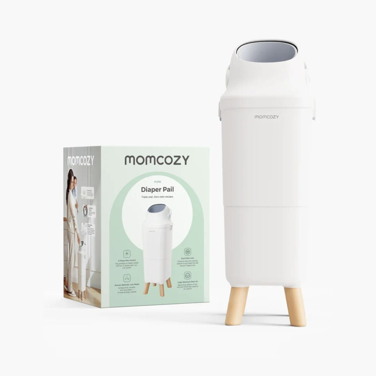 Momcozy Triple-Seal Diaper Pail