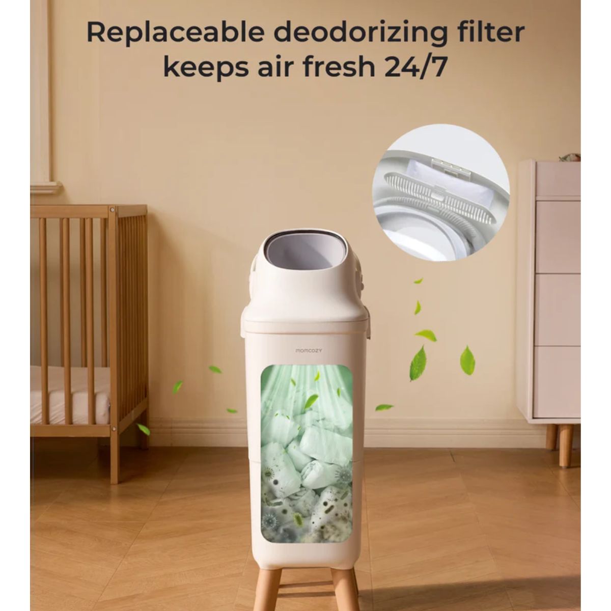 Momcozy Triple-Seal Diaper Pail