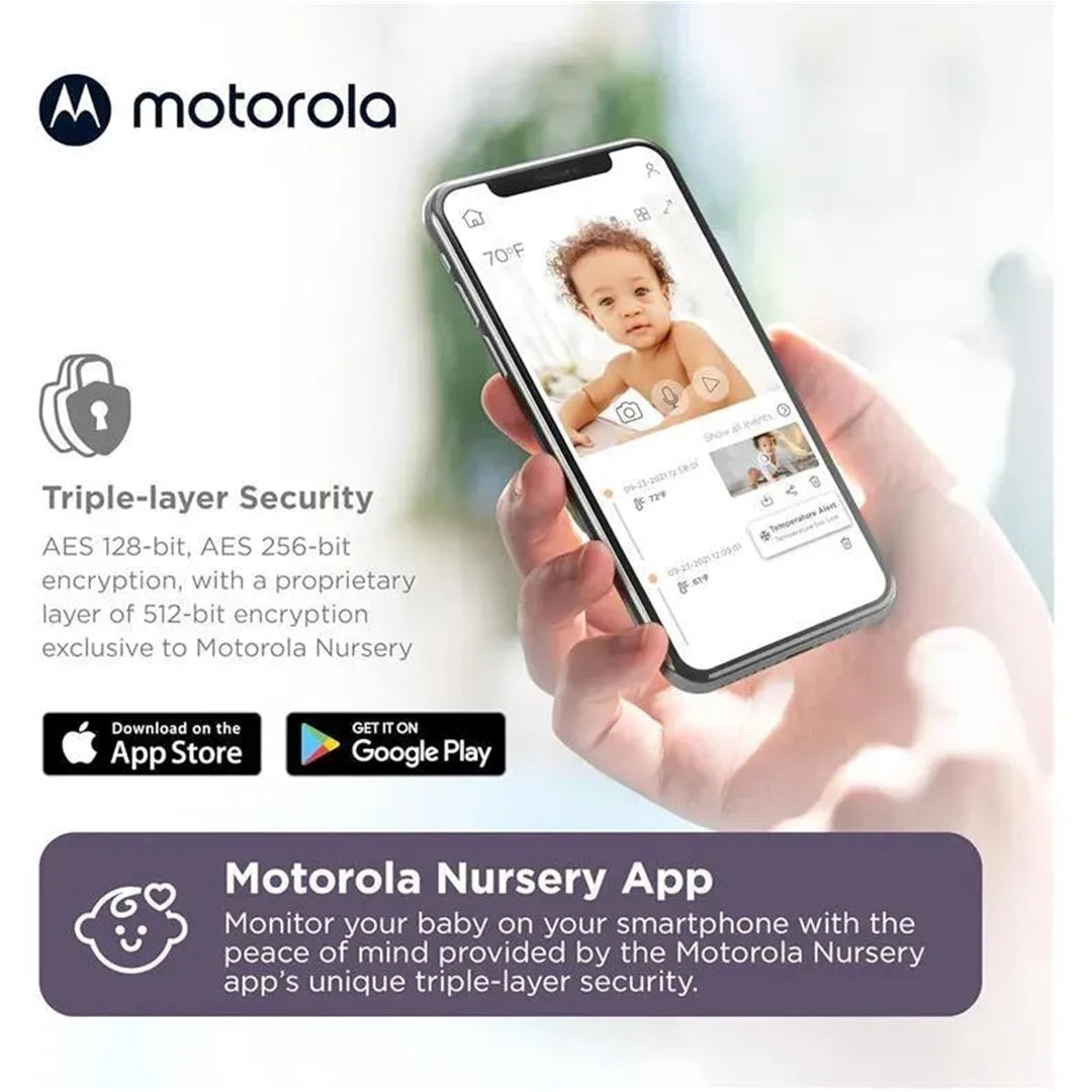 Motorola Baby Monitor PIP1510 Connect WiFi Video Baby Monitor - Dual Viewing with App & Parent Unit