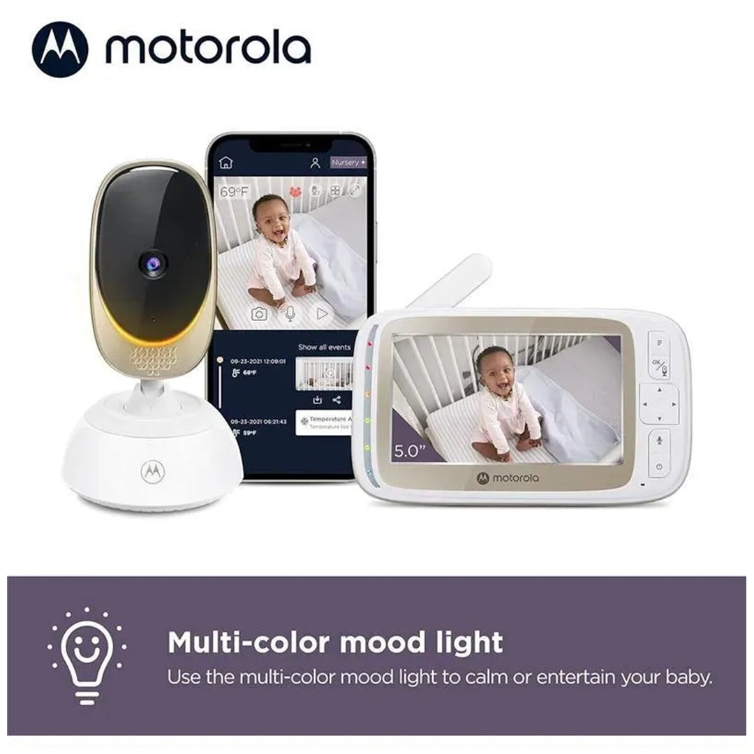 Motorola Baby Monitor VM85 Indoor WiFi Video with Camera & Mood Light