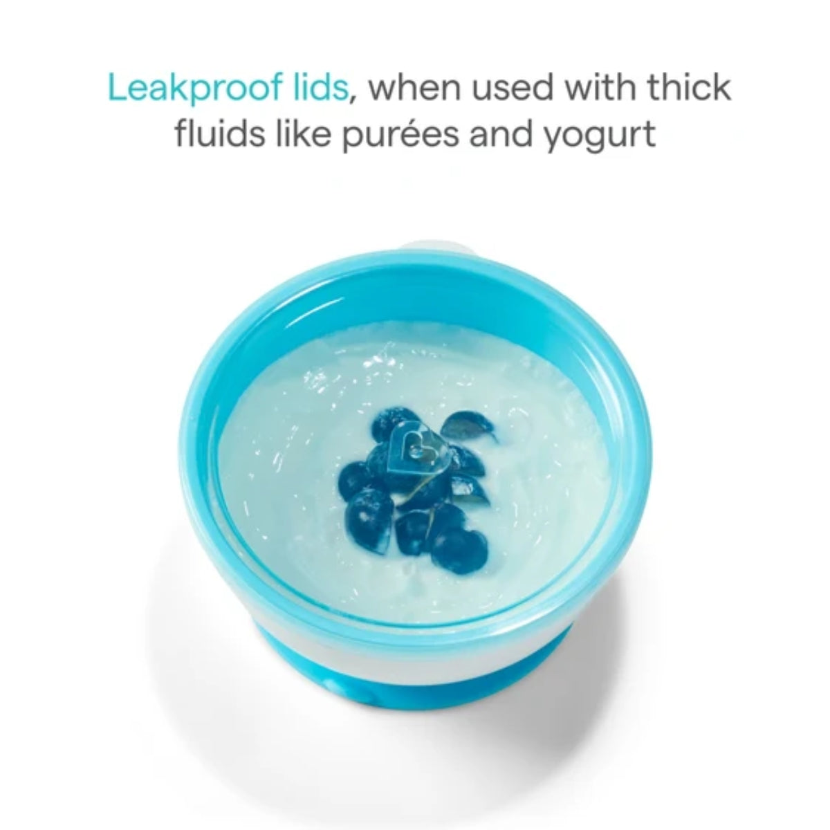 Munchkin Stay Put Suction Bowls & Lids, 3 Pack Blue/Green on Luna Baby Store Miami