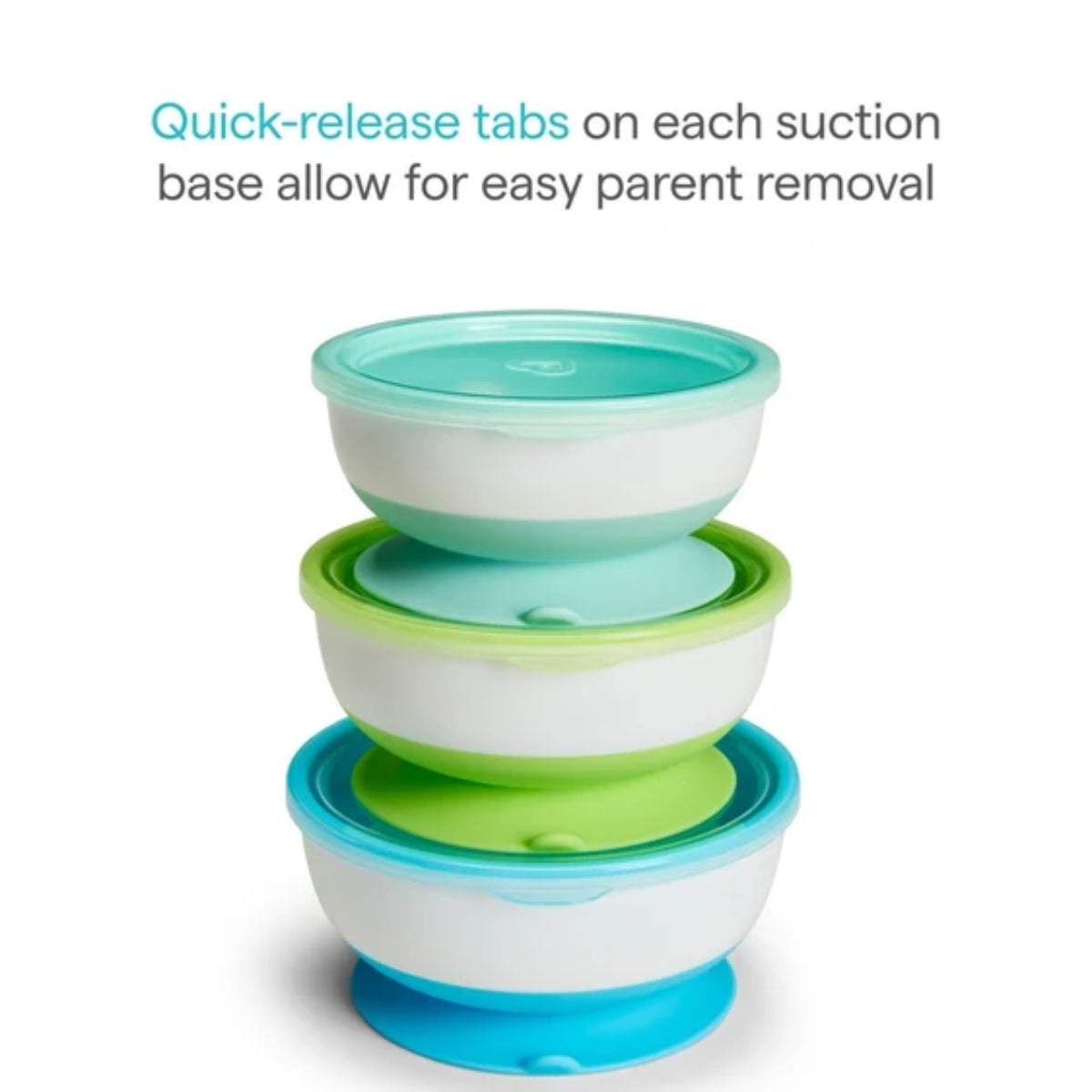 Munchkin Stay Put Suction Bowls & Lids