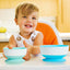 Munchkin Stay Put Suction Bowls & Lids, 3 Pack Blue/Green on Luna Baby Store Miami