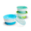 Munchkin Stay Put Suction Bowls & Lids, 3 Pack Blue/Green on Luna Baby Store Miami