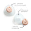 Munchkin 2pk Silicone Breastmilk Collector Cup on Luna Baby Store Miami