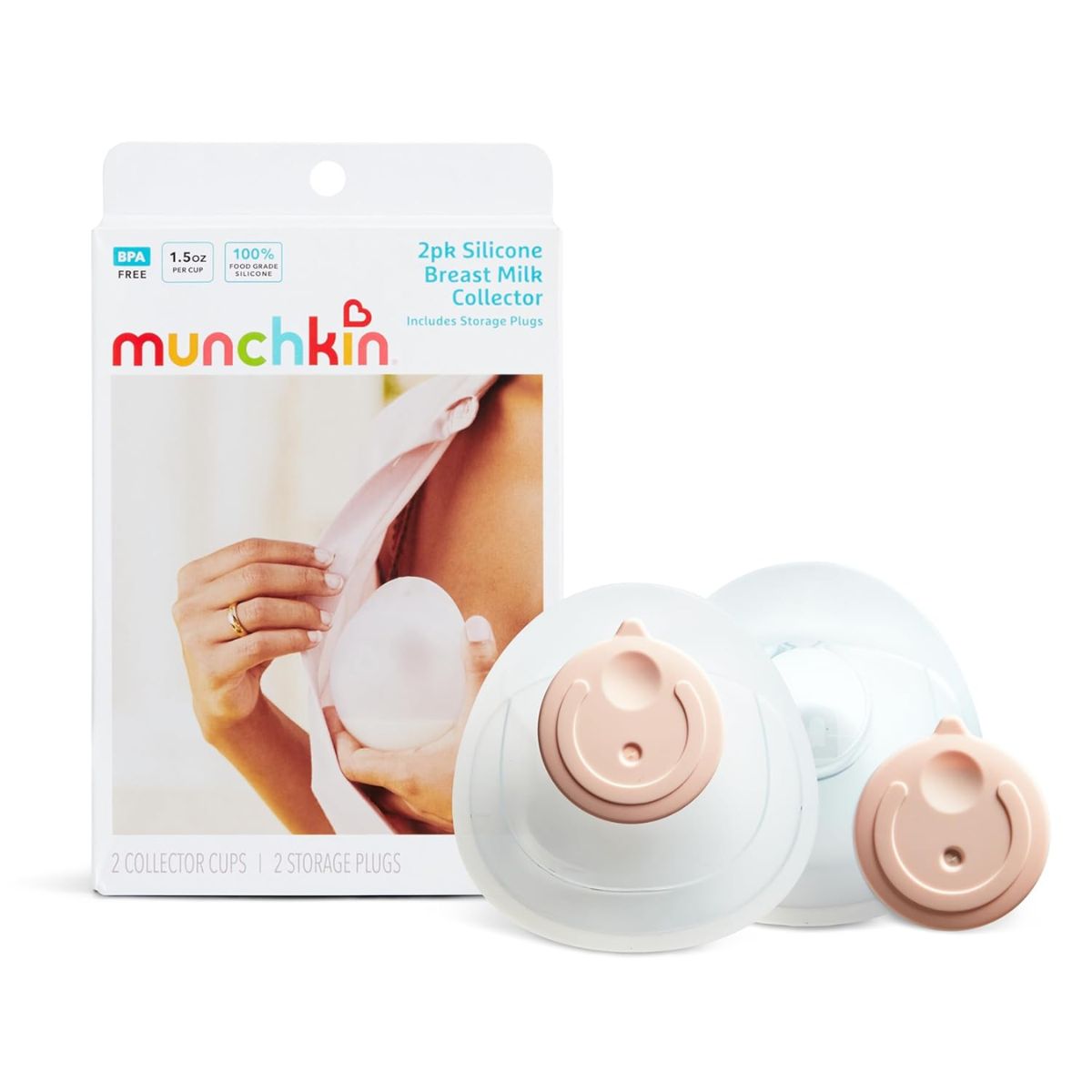 Munchkin 2pk Silicone Breastmilk Collector Cup