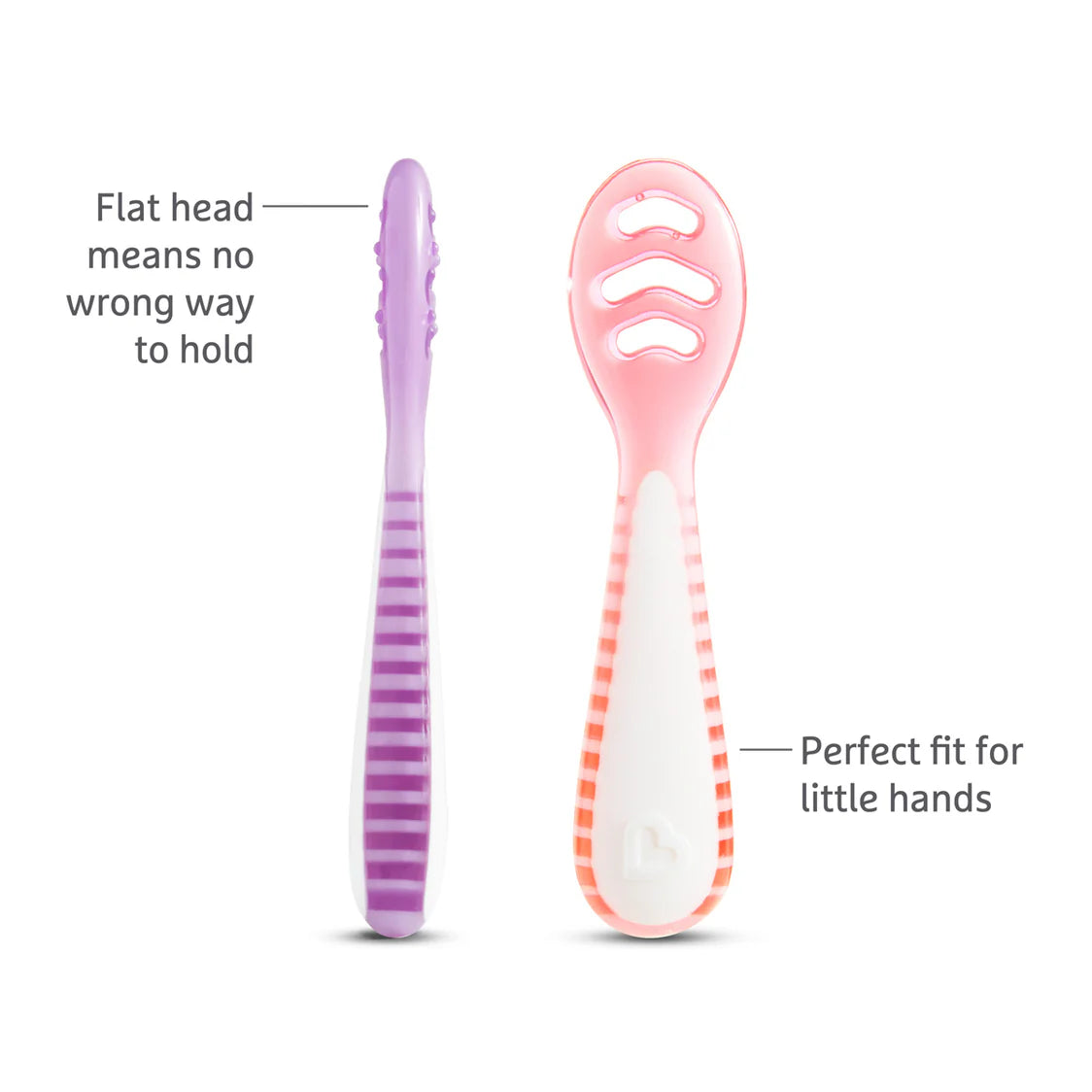 Munchkin Gentle Dip Multistage First Spoons Pink/Purple