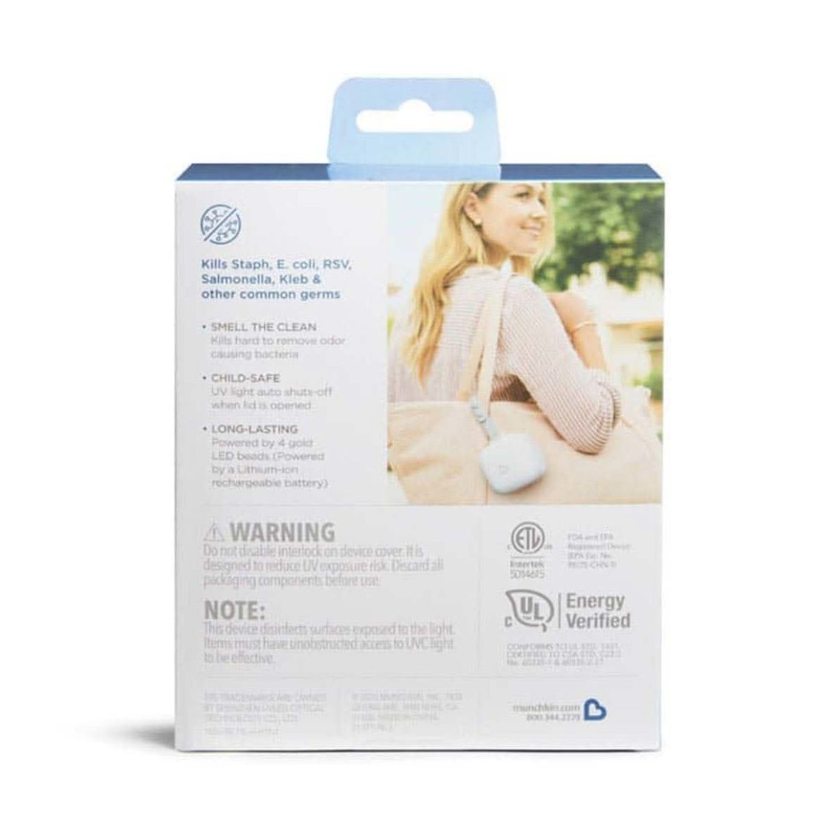 Munchkin Mini Sterilizer Plus Rechargeable Battery Portable UV