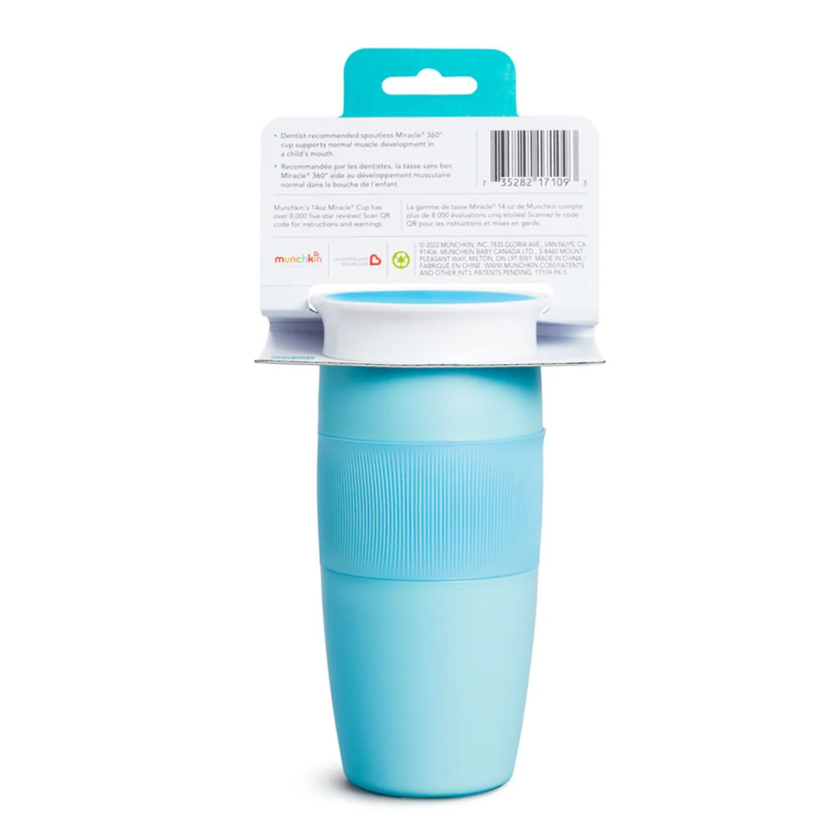 Munchkin Miracle 360 Sippy Cup 14 oz - Light Blue