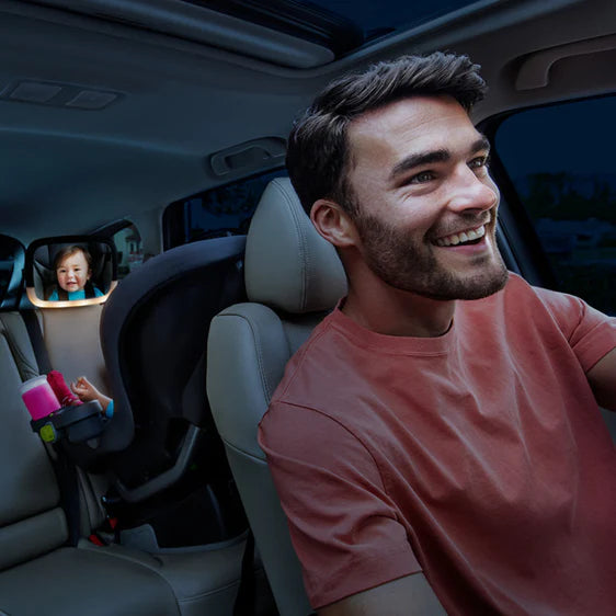 Munchkin Night Light Baby In‑Sight Pivot Car Mirror