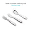 Munchkin Polish Stainless Steel Utensil Set on Luna Baby Store Miami