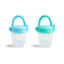 Munchkin Silicone Baby Food Feeder for Solids & Purees 2 pack - Blue/Mint