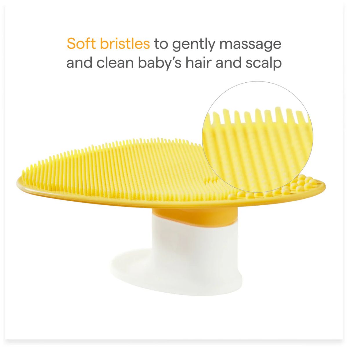 Munchkin Squeeze & Scrub Baby Bath Silicone Brush with Soap Dispenser