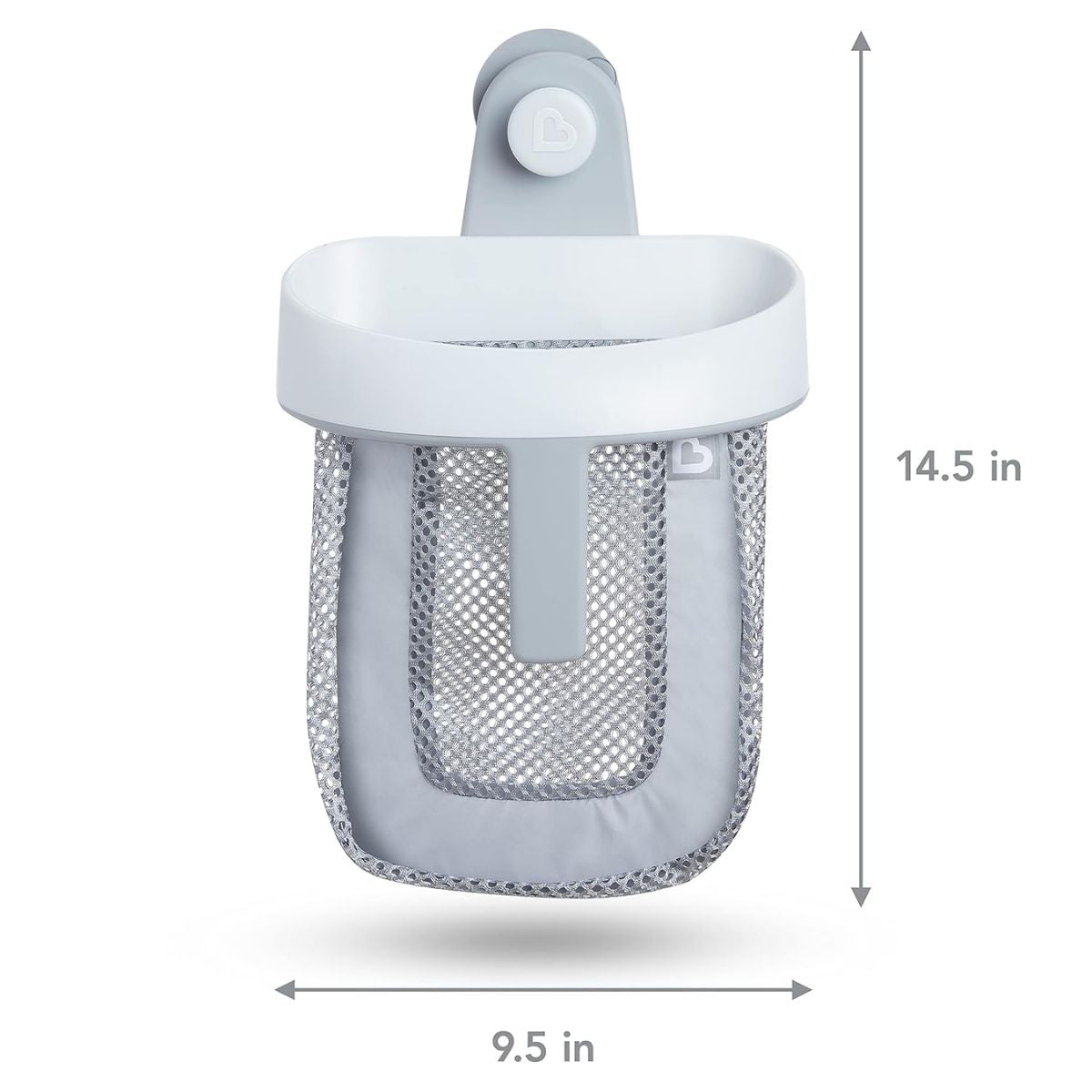 Munchkin Super Scoop Bath Toy Organizer And Storage - Gray on Luna Baby Store Miami