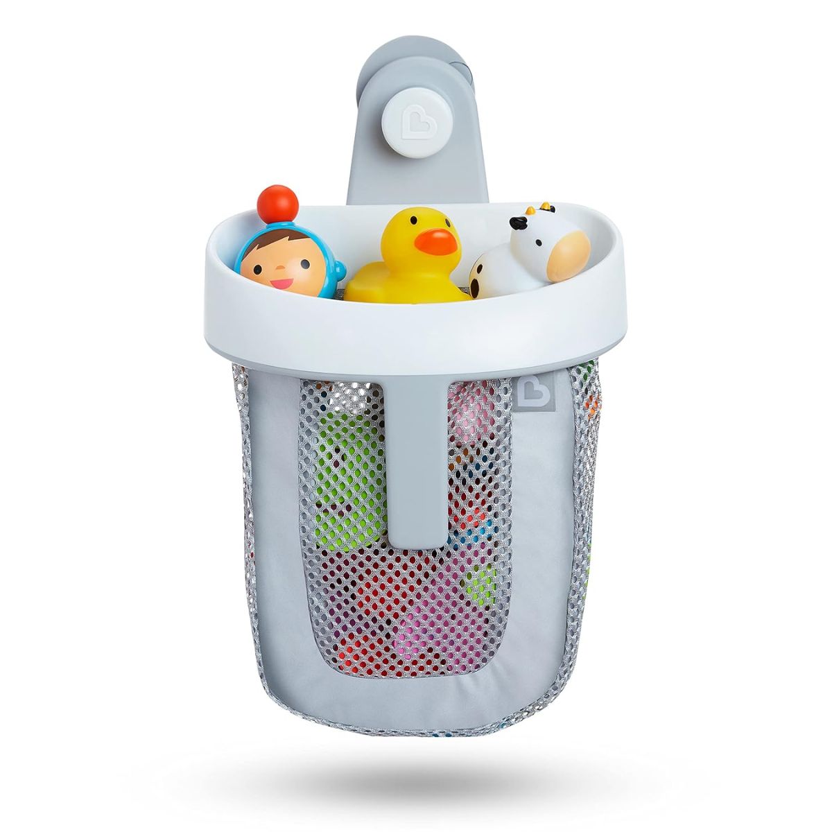 Munchkin Super Scoop Bath Toy Organizer And Storage - Gray on Luna Baby Store Miami