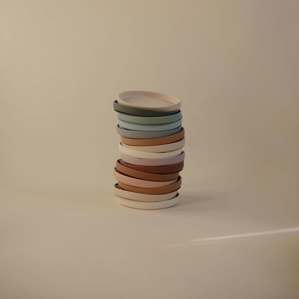 Mushie - Classic Silicone Suction Plate BPA-Free Non-Slip Design Powder Blue