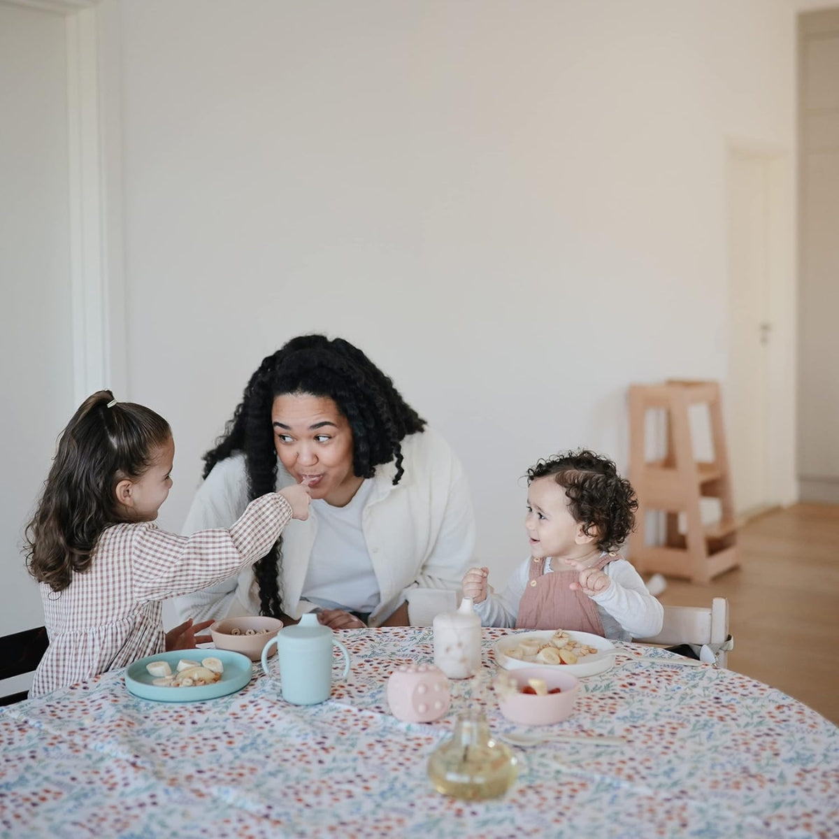 Mushie - Classic Silicone Suction Plate BPA-Free Non-Slip Design Powder Blue