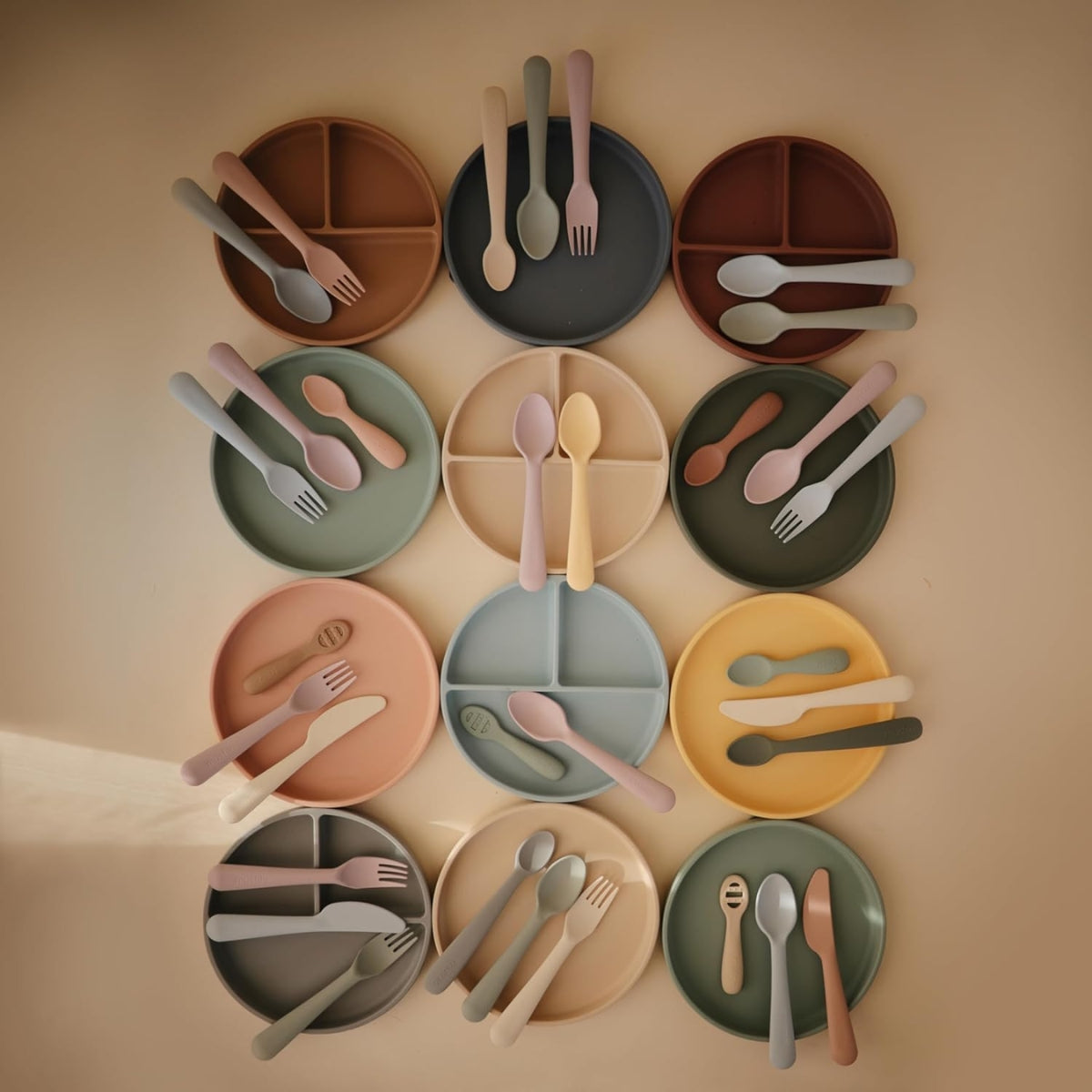 Mushie - Classic Silicone Suction Plate BPA-Free Non-Slip Design Tradewinds