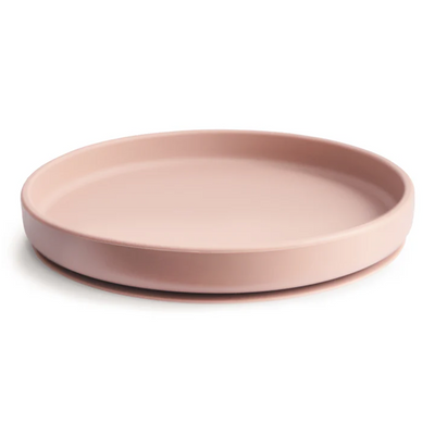 Mushie - Classic Silicone Suction Plate BPA-Free Non-Slip Design Blush