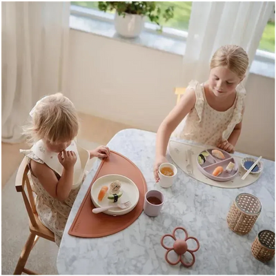 Mushie - Classic Silicone Suction Plate BPA-Free Non-Slip Design Blush