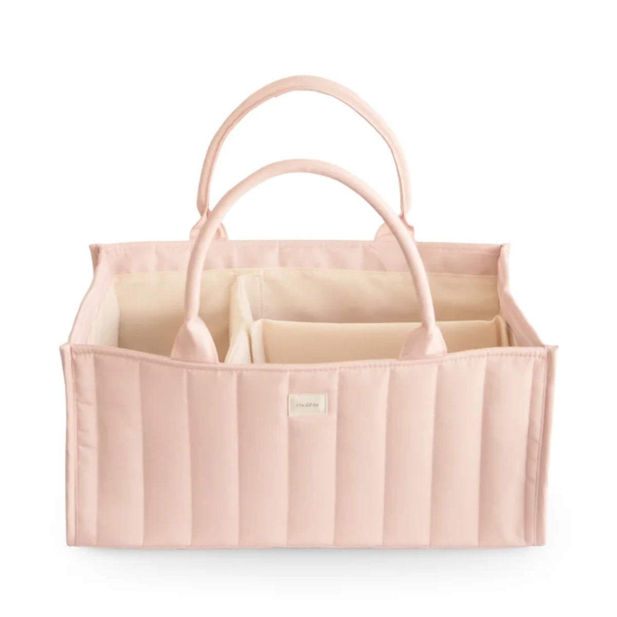 Mushie Diaper Caddy - Blush on Luna Baby Store Miami