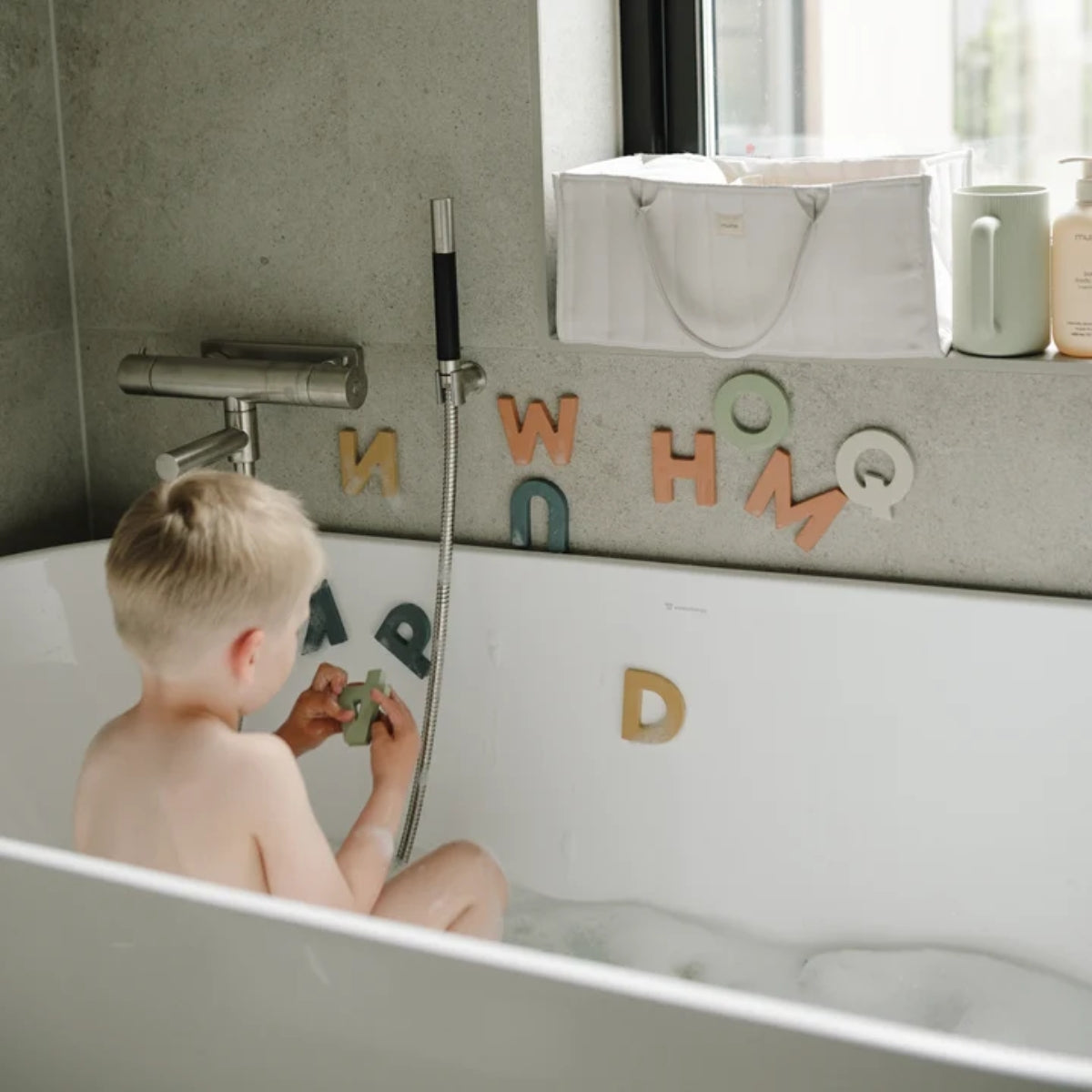 Mushie Diaper Caddy - Ivory on Luna Baby Store Miami