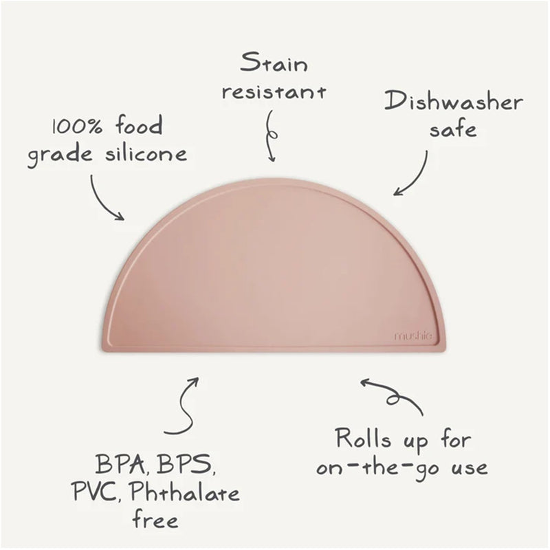 Mushie Silicone Placemat Shifting Sand