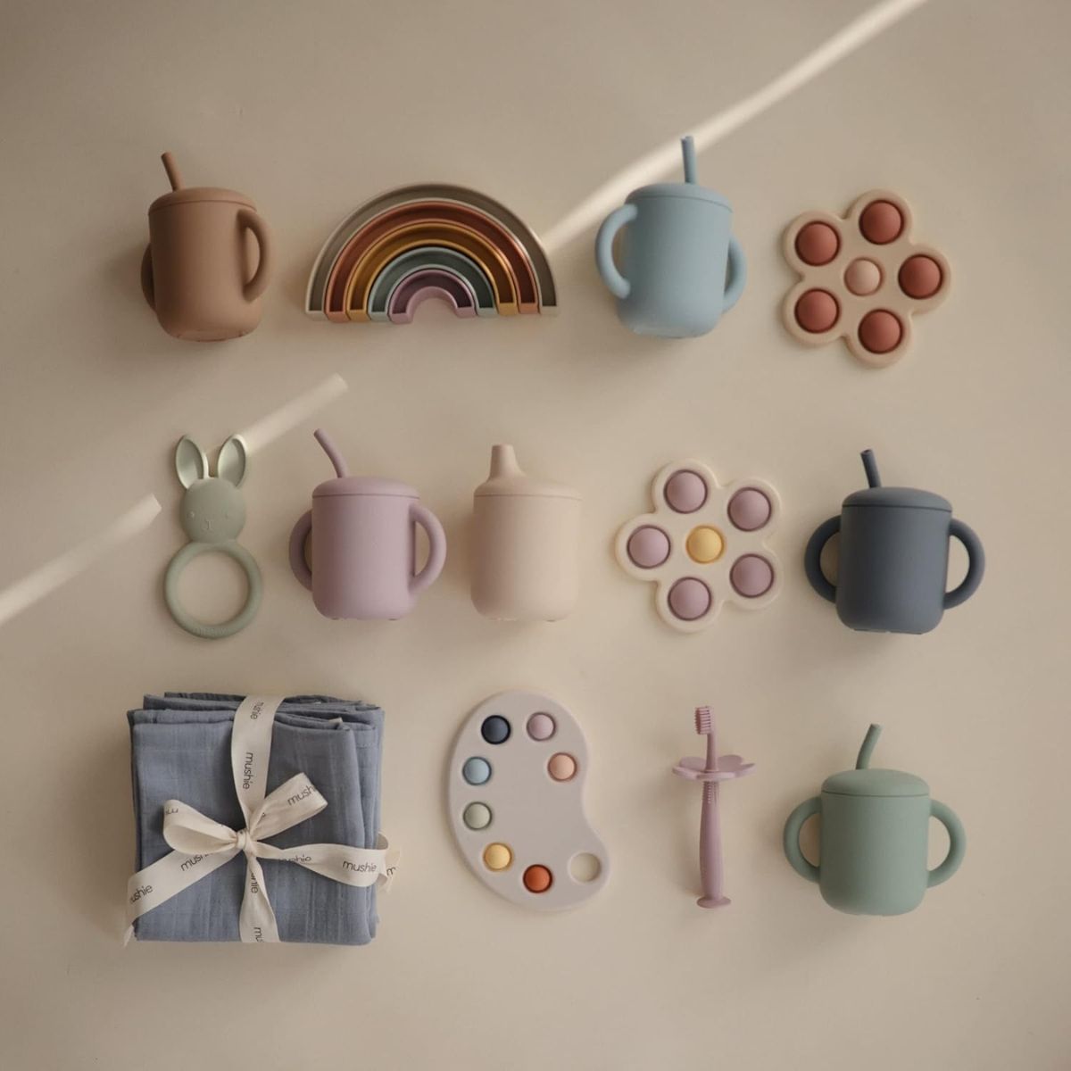 Mushie Baby Sippy Cup - Cambridge Blue