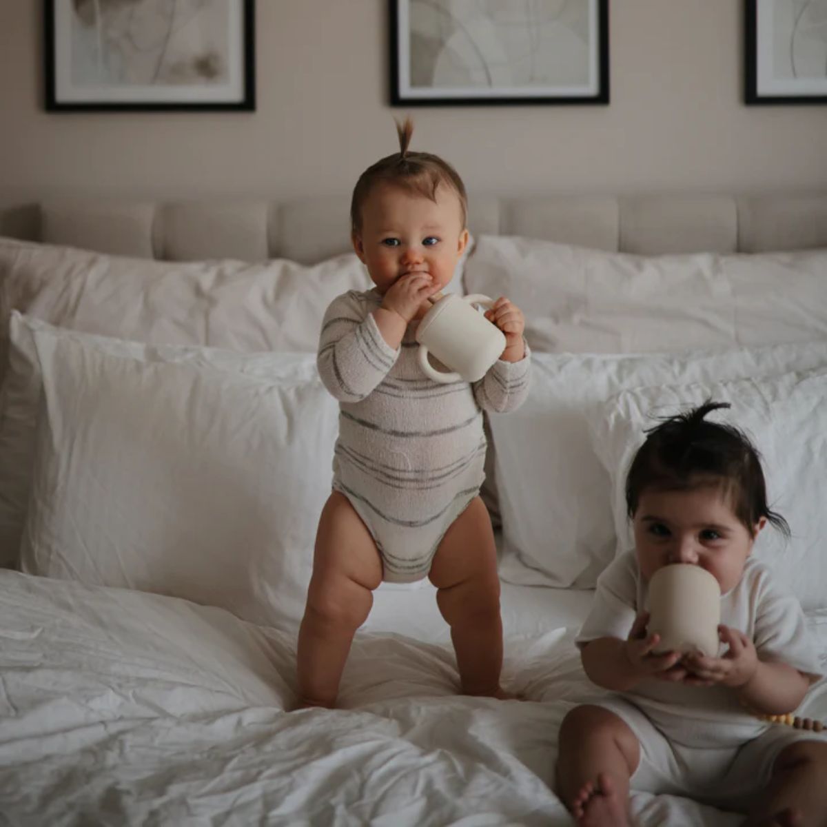Mushie Baby Sippy Cup - Shifting Sand