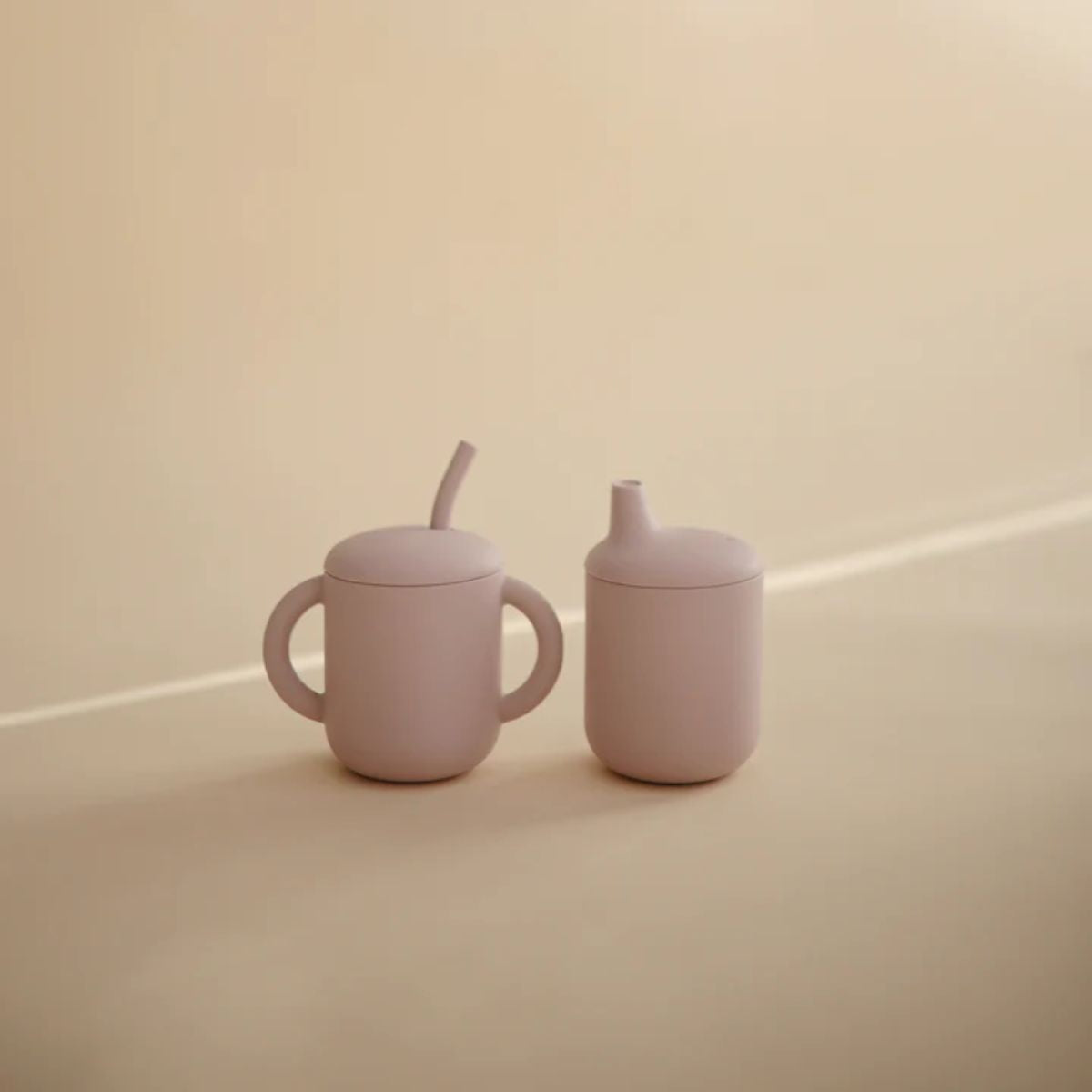 Mushie Baby Sippy Cup - Soft Lilac on Luna Baby Store Miami