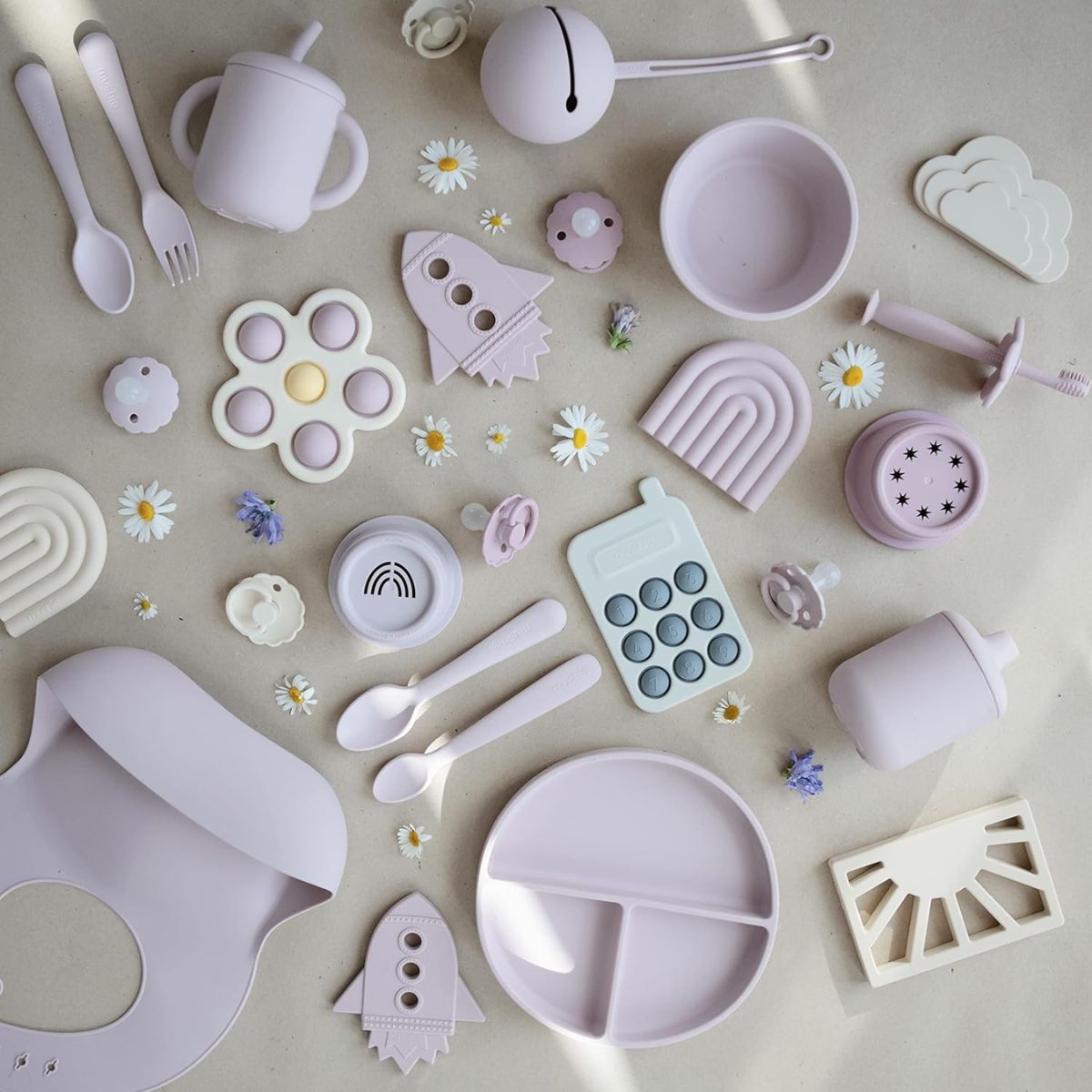 Mushie Baby Sippy Cup - Soft Lilac