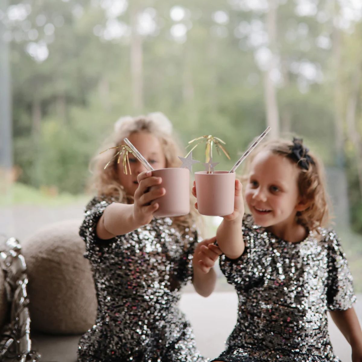 Mushie Dinnerware Cup Set Of 2 - Blush