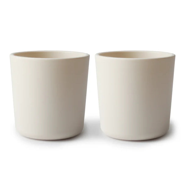 Mushie Dinnerware Cup Set Of 2 - Ivory