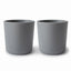 Mushie Dinnerware Cup Set Of 2 - Smoke