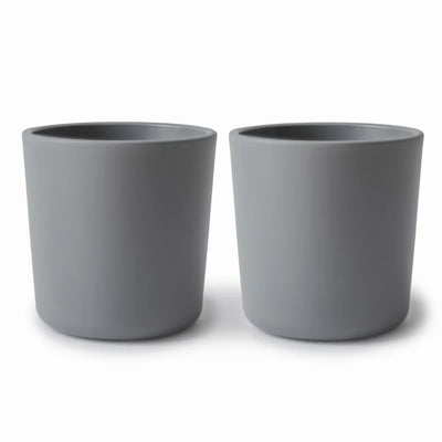 Mushie Dinnerware Cup Set Of 2 - Smoke