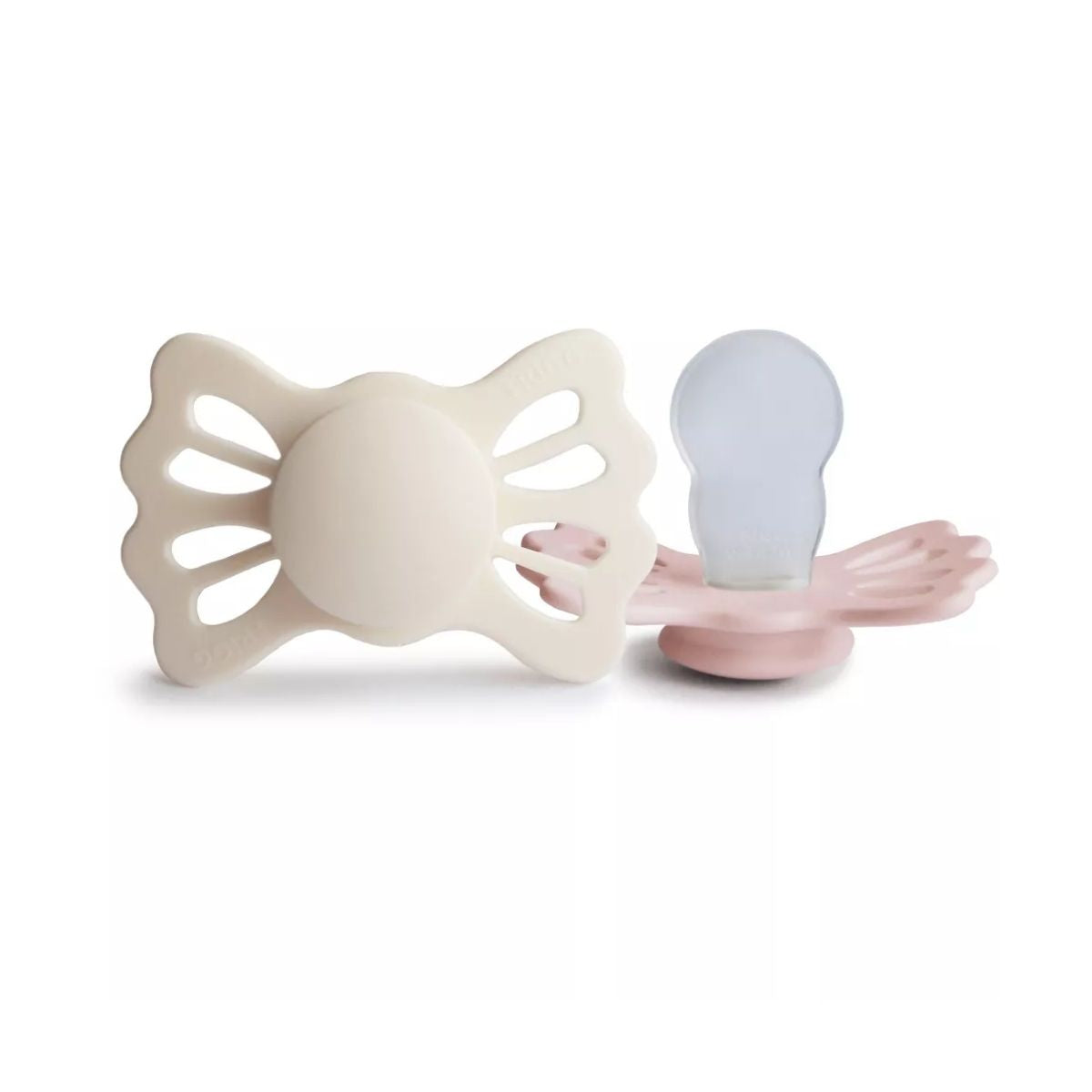 Mushie FRIGG Lucky Symmetrical Pacifier set (6-18M) - Cream e Blush