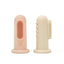 Mushie Finger Toothbrush - Shifting Sand/Blush