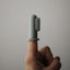Mushie Finger Toothbrush - Shifting Sand/Cambridge Blue on Luna Baby Store Miami
