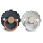 Mushie Frigg Daisy Natural Rubber Pacifier 2 pack - Aurora/Bright White - 0-6M on Luna Baby Store Miami