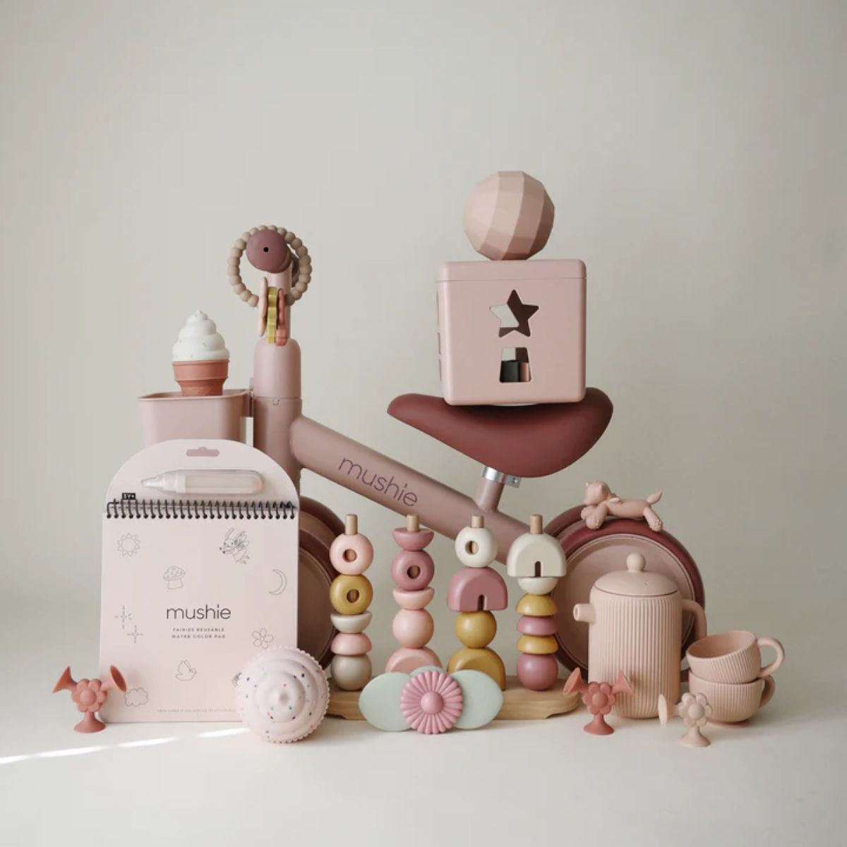 Mushie Mini Toddler Bike - Blush