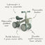 Mushie Mini Toddler Bike - Sage on Luna Baby Store Miami