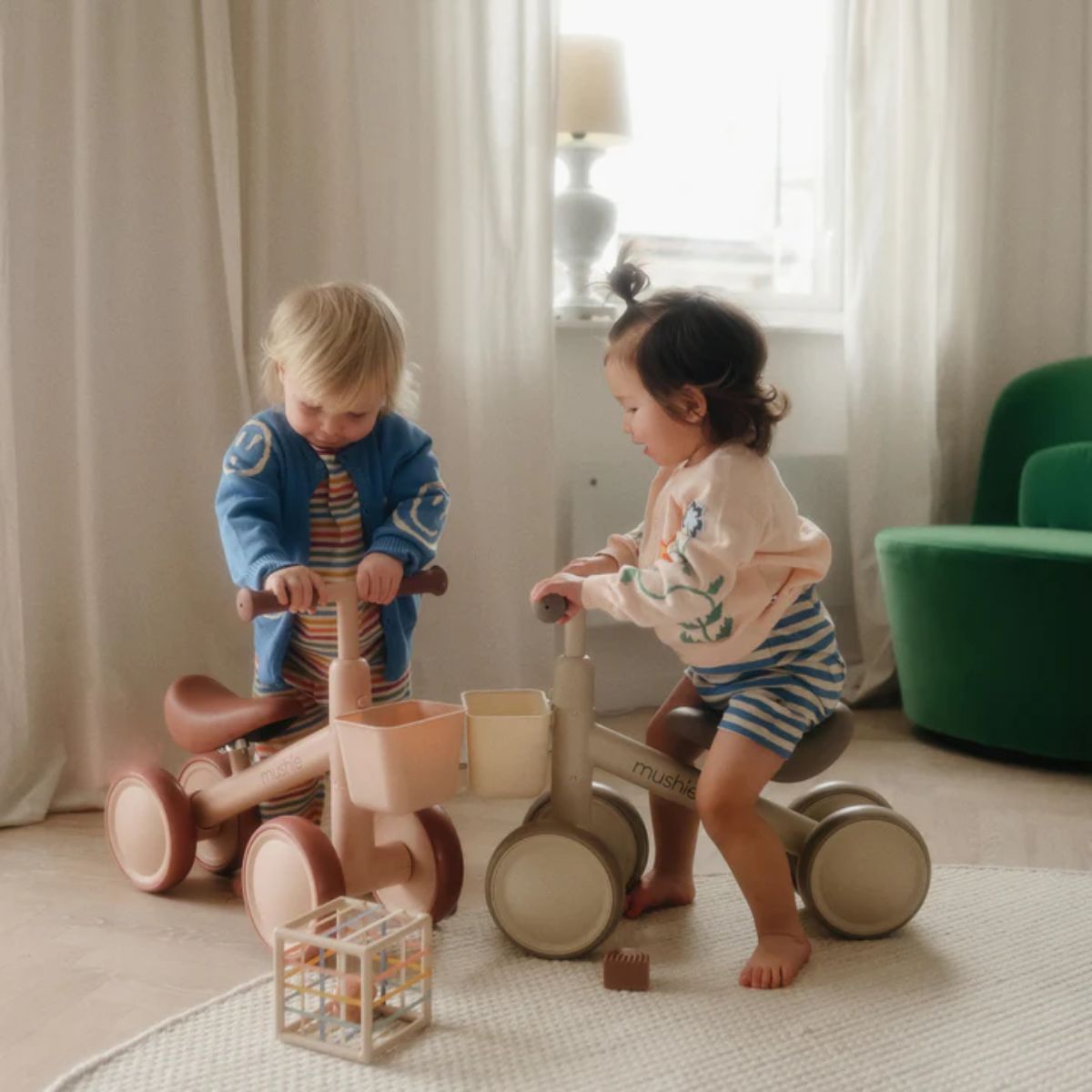 Mushie Mini Toddler Bike - Sage on Luna Baby Store Miami