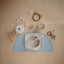 Mushie Round Dinnerware Bowl Set of 2 - Vanilla on Luna Baby Store Miami