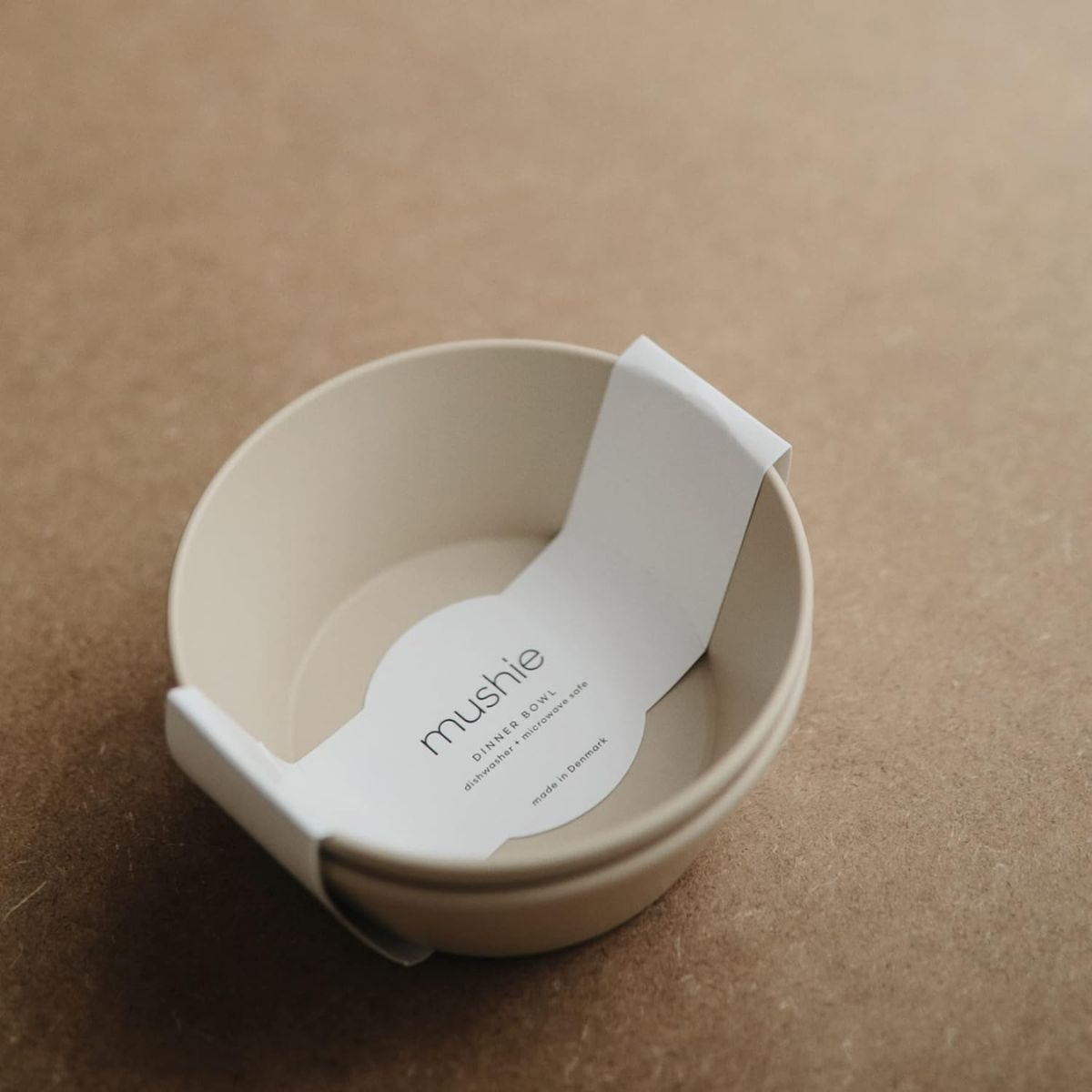 Mushie Round Dinnerware Bowl Set of 2 - Vanilla on Luna Baby Store Miami