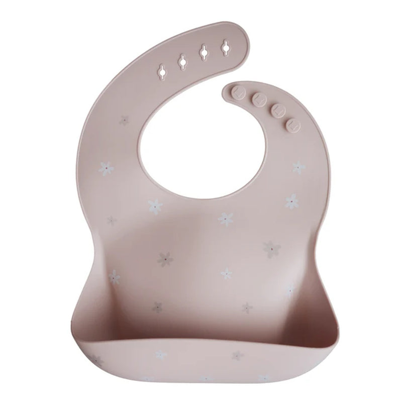 Mushie Silicone Baby Bib - Daisy