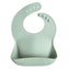 Mushie Silicone Baby Bib - Cambridge Blue on Luna Baby Store Miami