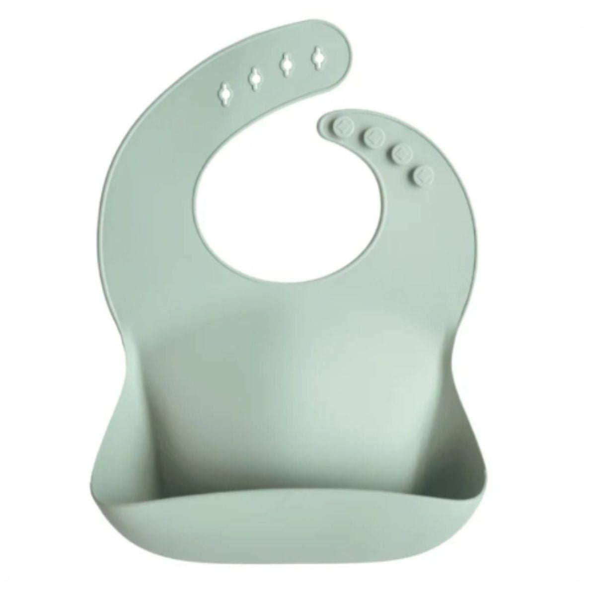 Mushie Silicone Baby Bib - Cambridge Blue