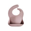 Mushie Silicone Baby Bib - Warm Taupe on Luna Baby Store Miami