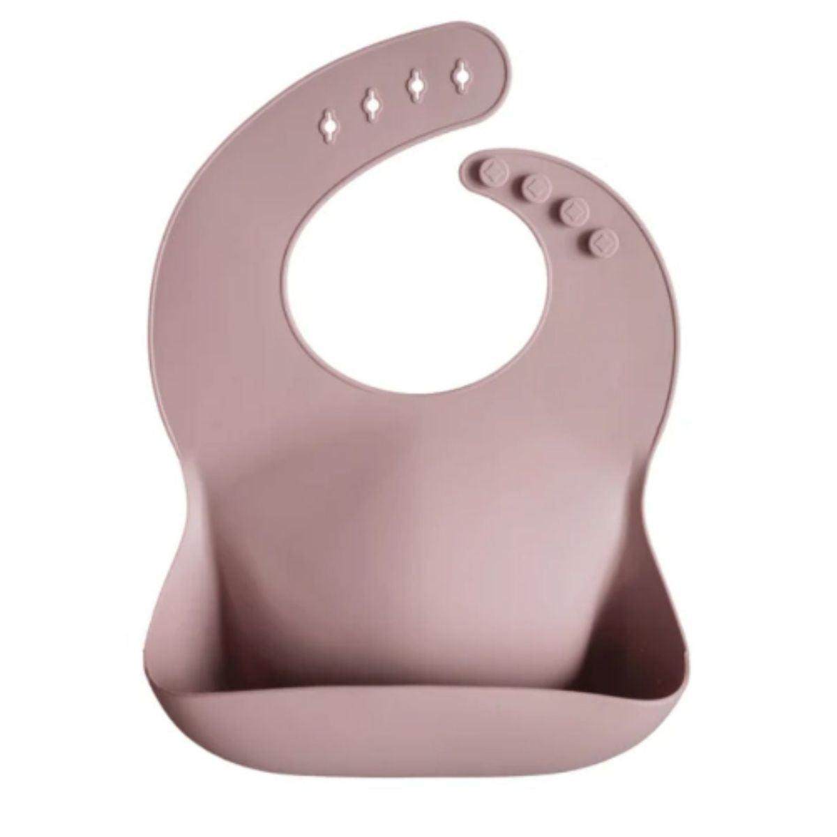 Mushie Silicone Baby Bib - Warm Taupe